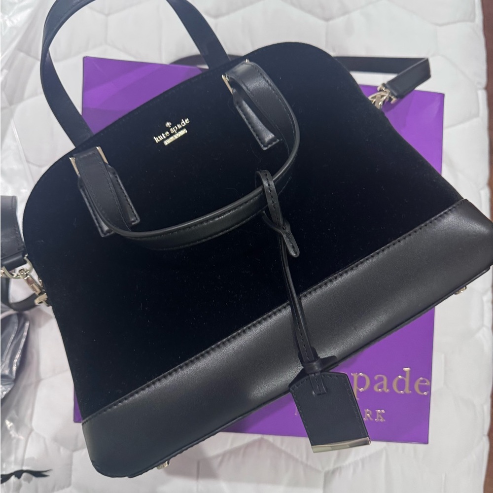 fLASH SALE
Kate spade - Cameron Street Black Velet Purse. (Never used- new)